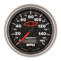 Autometer Speedometer 3-3/8in, 0-160 MPH, Elec. Programmable - Bowtie Black - Burkken Auto Parts