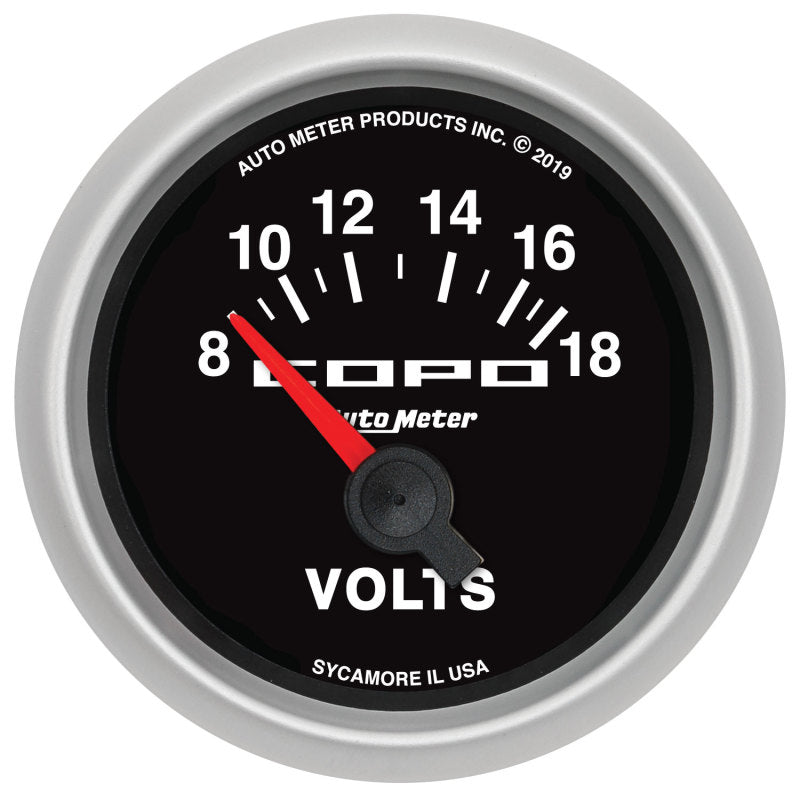 Autometer 52mm 18V Electric Voltmeter Chevrolet COPO Camaro - Burkken Auto Parts