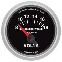 Autometer 52mm 18V Electric Voltmeter Chevrolet COPO Camaro - Burkken Auto Parts