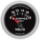 Autometer 52mm 18V Electric Voltmeter Chevrolet COPO Camaro - Burkken Auto Parts