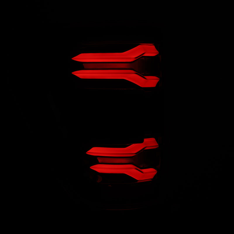 AlphaRex 21-23 Ford F-150 LUXX LED Taillights - Alpha-Black w/ BLIS - Burkken Auto Parts