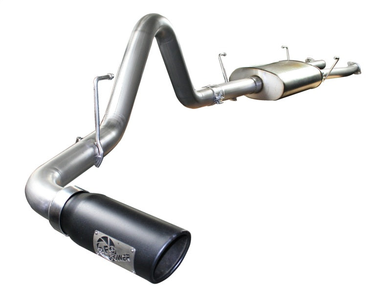 aFe MACHForce XP Exhausts Cat-Back SS-409 EXH CB Toyota Tundra 07-09 V8-4.7L (blk tip) - Burkken Auto Parts