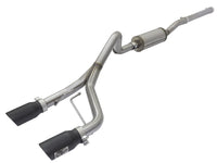 aFe Rebel Series CB 2.5in Dual Center Exit SS Exhaust w/ Black Tips 07-15 Jeep Wrangler 3.6L/3.8L V6 - Burkken Auto Parts