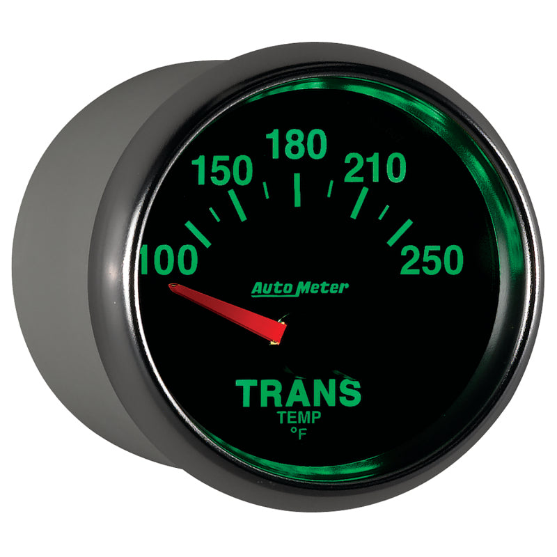 Autometer GS 52mm 100-250 Degree F Short Sweep Electronic Transmission Temperature Gauge - Burkken Auto Parts