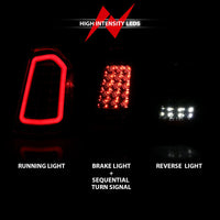 ANZO 11-14 Chrysler 300 LED Taillights Black w/ Sequential - Burkken Auto Parts