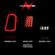ANZO 11-14 Chrysler 300 LED Taillights Black w/ Sequential - Burkken Auto Parts