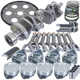 Eagle Chevy 350 1Pc 3.750in Crank 5.700in I-Beam Rod 4.060in Pistons 153 Tooth FP Balanced Assembly - Burkken Auto Parts