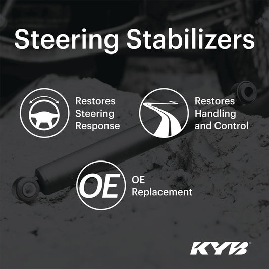 KYB Shocks & Struts Steering Stabilizers Front DODGE Ram 1500 Pickup (4WD) 1994-02 DODGE Ram 2500 Pi