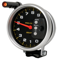 AutoMeter Gauge Tach 5in. 9K RPM Pedestal W/ Quick Lite & Peak Memory Pro-Comp - Burkken Auto Parts