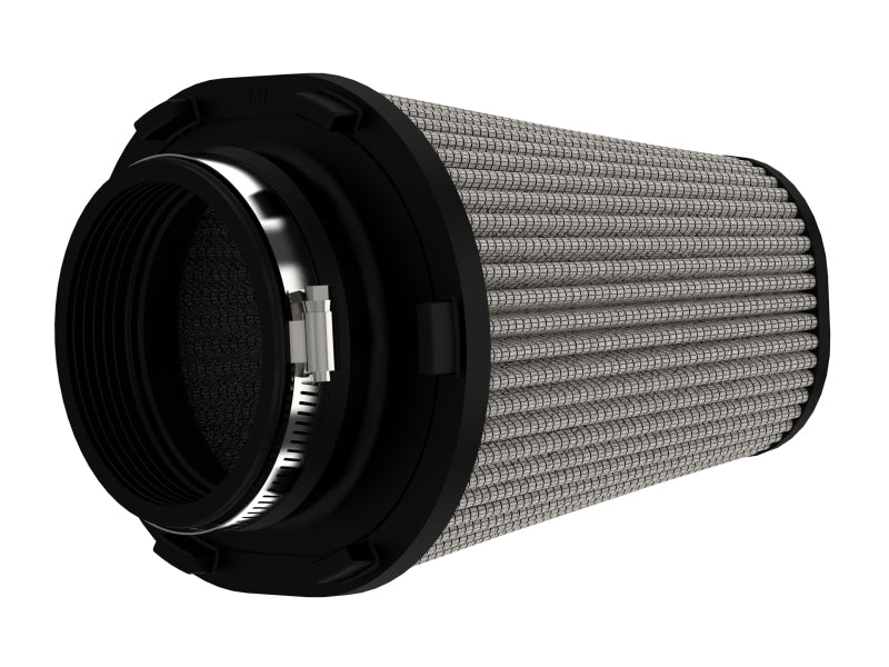 aFe Magnum FLOW Pro DRY S Air Filter 4in F (7-3/4x6-1/2)in B (5-3/4x3-3/4)in T x 7in H - Burkken Auto Parts