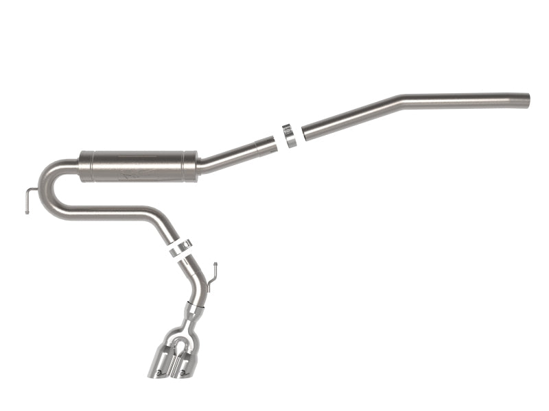 aFe 22-23 Ford Maverick EcoBoost L4 2.0L(t) Rebel Series 2-1/2in 304 SS Cat-Back w/ Polished Tip - Burkken Auto Parts