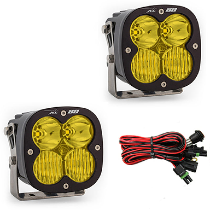 Baja Designs XL80 Series Driving Combo Pattern Pair LED Light Pods - Amber - Burkken Auto Parts