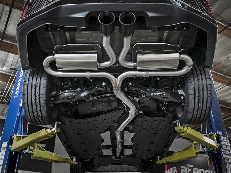 aFe Takeda 3in 304 SS Cat-Back Exhaust System w/ Black Tips 2017+ Honda Civic Si (4dr) I4 1.5L (t) - Burkken Auto Parts