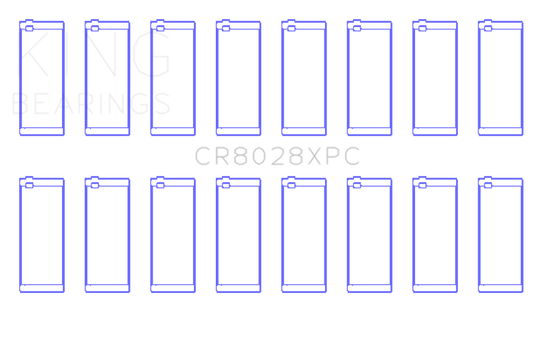King Engine Bearings Chevrolet Custom Performance (Size STDX) Connecting Rod Bearing Set