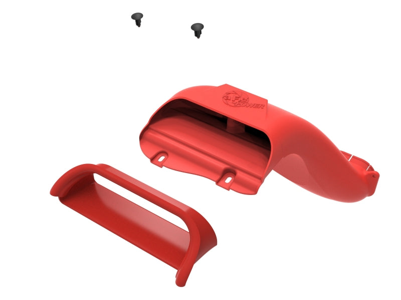 aFe Rapid Induction Dynamic Air Scoop 2021+ Ford F-150V6/V8 - Red - Burkken Auto Parts