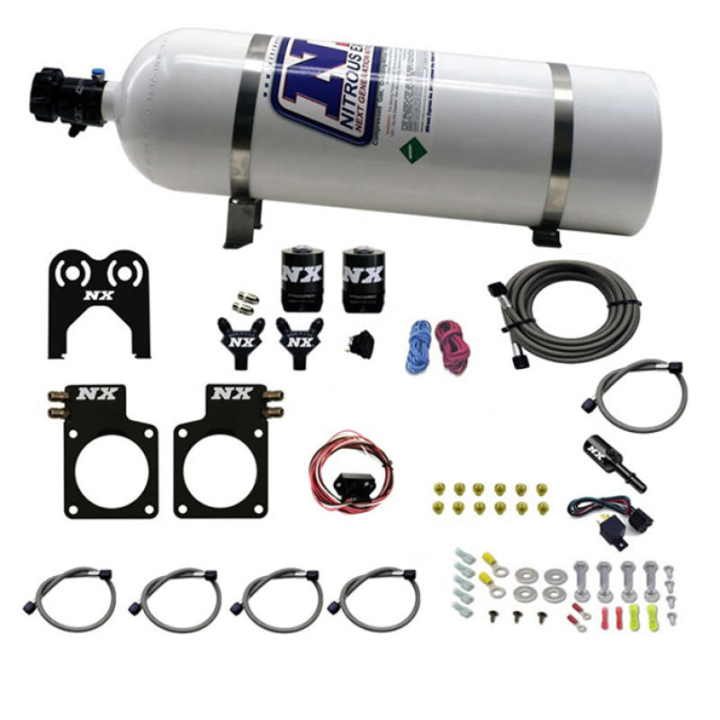 Nitrous Express Nissan GT-R Nitrous Plate Kit (35-300HP) w/15lb Bottle - Burkken Auto Parts
