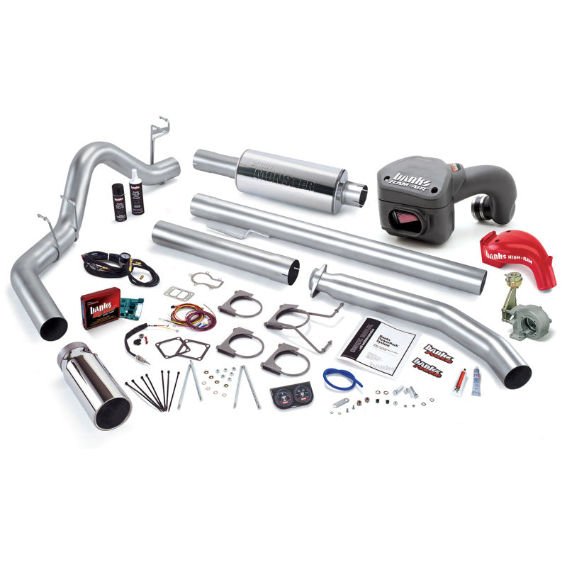 Banks Power 01 Dodge 5.9L 245Hp Ext Cab PowerPack System - SS Single Exhaust w/ Chrome Tip - Burkken Auto Parts