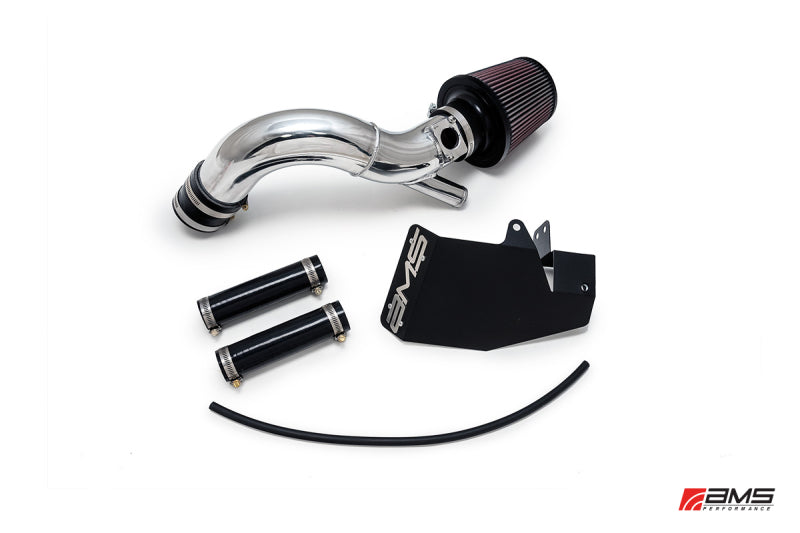 AMS Performance 08-15 Mitsubishi EVO X Replacement Intake Pipe w/MAF Housing & Bungs - Polished - Burkken Auto Parts