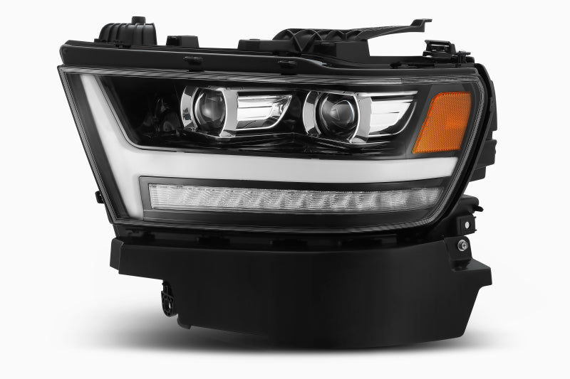 AlphaRex 19-20 Ram 1500HD PRO-Series Proj Headlights Plnk Style Jet Blk w/Activ Light/Seq Signal/DRL - Burkken Auto Parts