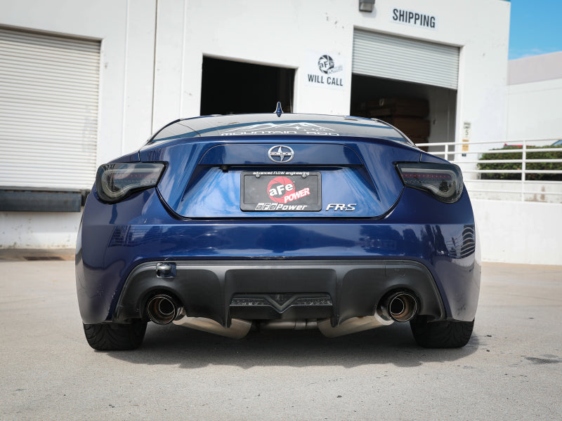 aFe Takeda Exhaust Axle-Back 13-15 Scion FRS / Subaru BRZ 304SS Carbon Fiber Dual Tips Exhaust - Burkken Auto Parts