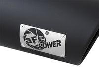 aFe Power MACH Force-Xp 4in In x 6in Out x 15in L Driver Side Clamp-On 4in 409 SS Exhaust Tip-Black - Burkken Auto Parts
