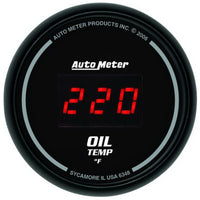 Autometer Black 0-400F Digital Oil Temp Gauge - Burkken Auto Parts