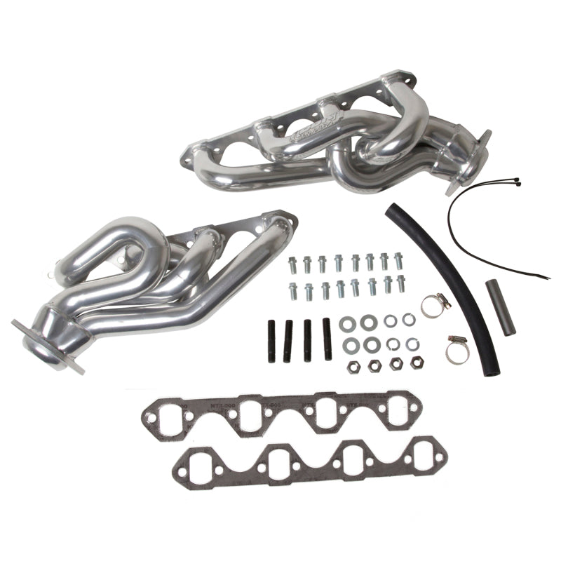 BBK 86-93 Mustang 5.0 Shorty Tuned Length Exhaust Headers - 1-5/8 Silver Ceramic - Burkken Auto Parts