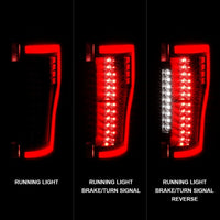 ANZO 2017+ Ford F-250 LED Taillights - Black/Clear - Burkken Auto Parts
