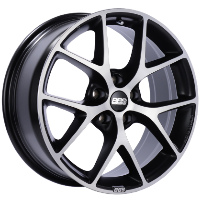 BBS SR 17x8 5x120 ET30 CB72.5 Satin Black Diamond Cut Face Wheel - Burkken Auto Parts