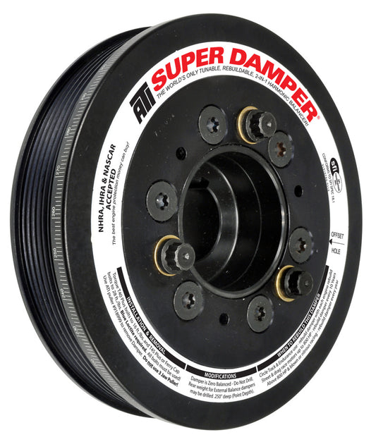 ATI Damper - 6.78in - Alum - 6 Grv - Toyota Supra - 94-98 - JZ80 - 15 Percent OD - Req gatK06077 - Burkken Auto Parts