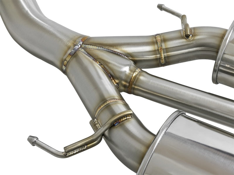 aFe Takeda 3in 304 SS Cat-Back Exhaust w/ Blue Flame Tips 2017+ Honda Civic Type R I4 2.0L (t) - Burkken Auto Parts