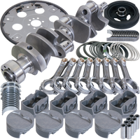 Eagle Chevy 350 1Pc 3.750in Crank 6.000in I-Beam Rods 4.030in Pistons 168 Tooth FP Balanced Assembly - Burkken Auto Parts
