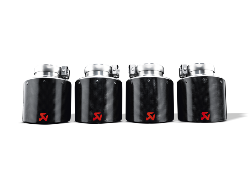 Akrapovic 06-13 Chevrolet Corvette ZO6/ZR1 (C6) Tail Pipe Set (Carbon 125 mm) - Burkken Auto Parts