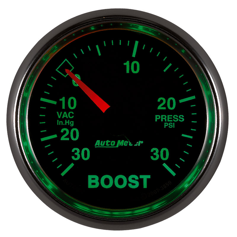 Autometer GS 30inhg-30PSI Digital Vac/Boost Gauge - Burkken Auto Parts