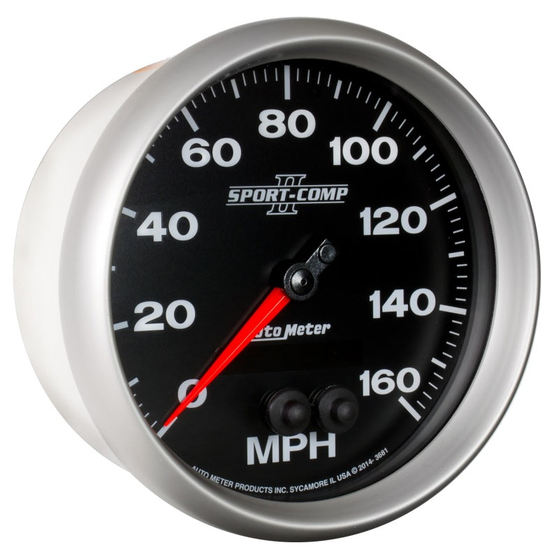 Autometer Sport-Comp II 5in 0-140MPH In-Dash Electronic GPS Programmable Speedometer - Burkken Auto Parts