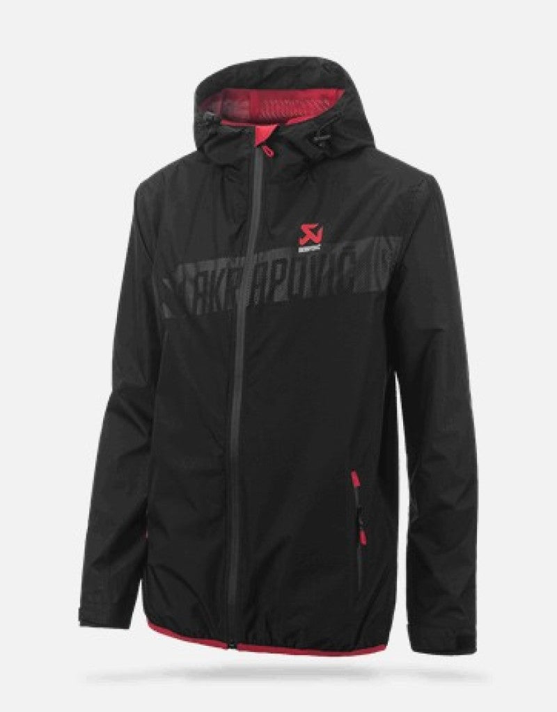 Akrapovic Mens Corpo Windbreaker Black - Large - Burkken Auto Parts