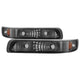 xTune Chevy Silverado 99-02 Amber Reflector Bumper Lights Smoke CBL-JH-CS99-AM-SM - Burkken Auto Parts