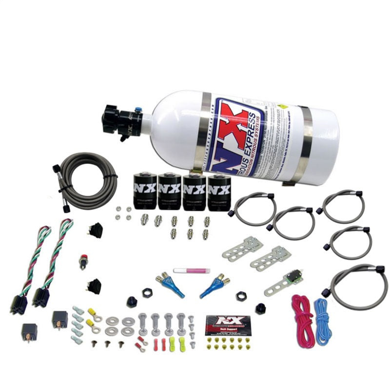 Nitrous Express Dodge EFI Dual Stage Nitrous Kit (50-150HP x 2) w/10lb Bottle - Burkken Auto Parts