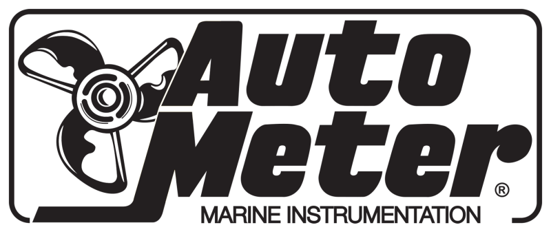 Autometer Marine White Ultra-Lite Gauge 3-3/8in Tachometer 6K RPM - Burkken Auto Parts