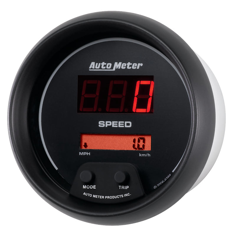 Autometer Sport-Comp Black 3 3/8in 160 MPH Digital Speedo Gauge - Burkken Auto Parts