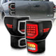 ANZO 2007-2013 Toyota Tundra LED Taillights Plank Style Black w/Clear Lens - Burkken Auto Parts