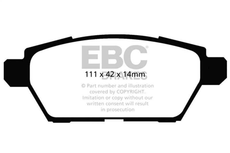 EBC 06-09 Ford Fusion 2.3 Greenstuff Rear Brake Pads - Burkken Auto Parts