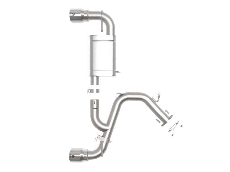 aFe Hyundai Veloster N 21-22 L4-2.0L (t) Takeda Axle-Back Exhaust System- Polished Tips - Burkken Auto Parts