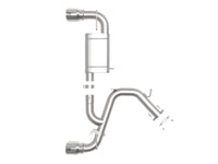 aFe Hyundai Veloster N 21-22 L4-2.0L (t) Takeda Axle-Back Exhaust System- Polished Tips - Burkken Auto Parts