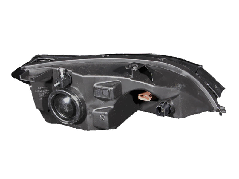 ANZO 2005-2007 Ford Focus Crystal Headlights Black - Burkken Auto Parts