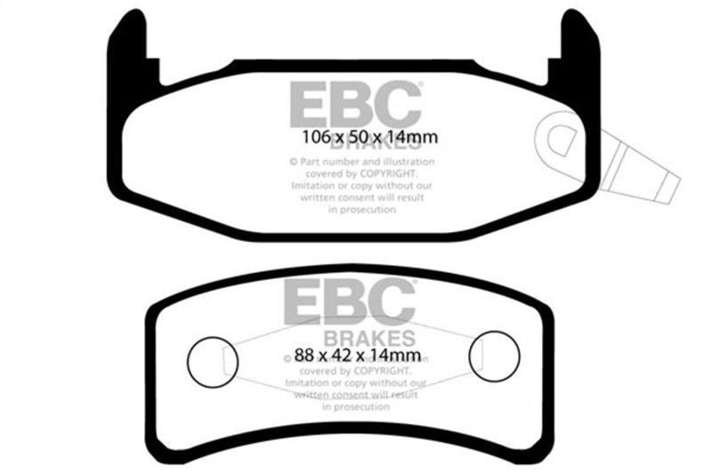 EBC 88-90 Buick Regal 2.8 Greenstuff Rear Brake Pads - Burkken Auto Parts
