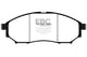 EBC 08-13 Infiniti EX35 3.5 Greenstuff Front Brake Pads - Burkken Auto Parts