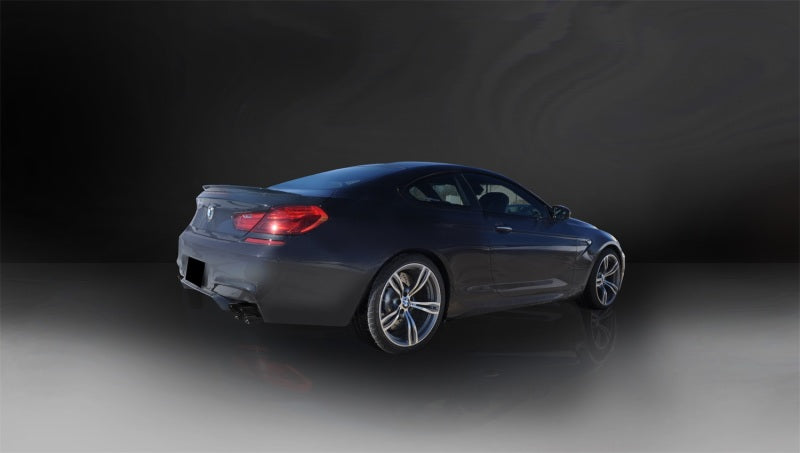 Corsa 2012-2017 BMW M6 F12 / F13 / F06 Black Sport Axle-Back Exhaust - Burkken Auto Parts