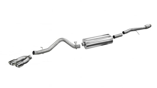 Corsa 2014-19 Sierra/Silvrd 1500 Crew/Dbl / Short/Std. Bed 6.2L V8 Polished Sport Single SideCB Ext - Burkken Auto Parts