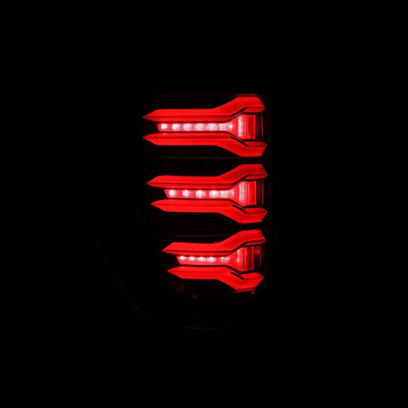 AlphaRex 21-22 Ford F150 LUXX LED Projector Tail Lights - Alpha-Black - Burkken Auto Parts